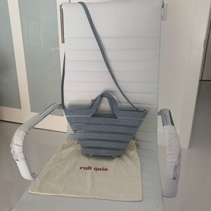 CULT GAIA LAAZLO MINI CROSSBODY BAG IN BLUE